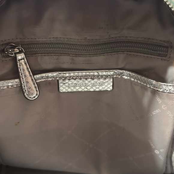 Silver Michael Kors leather backpack - Picture 13 of 13